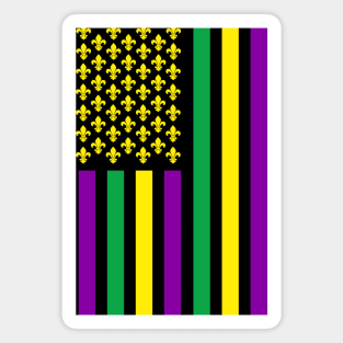 Mardi Gras Flag 2024 Magnet